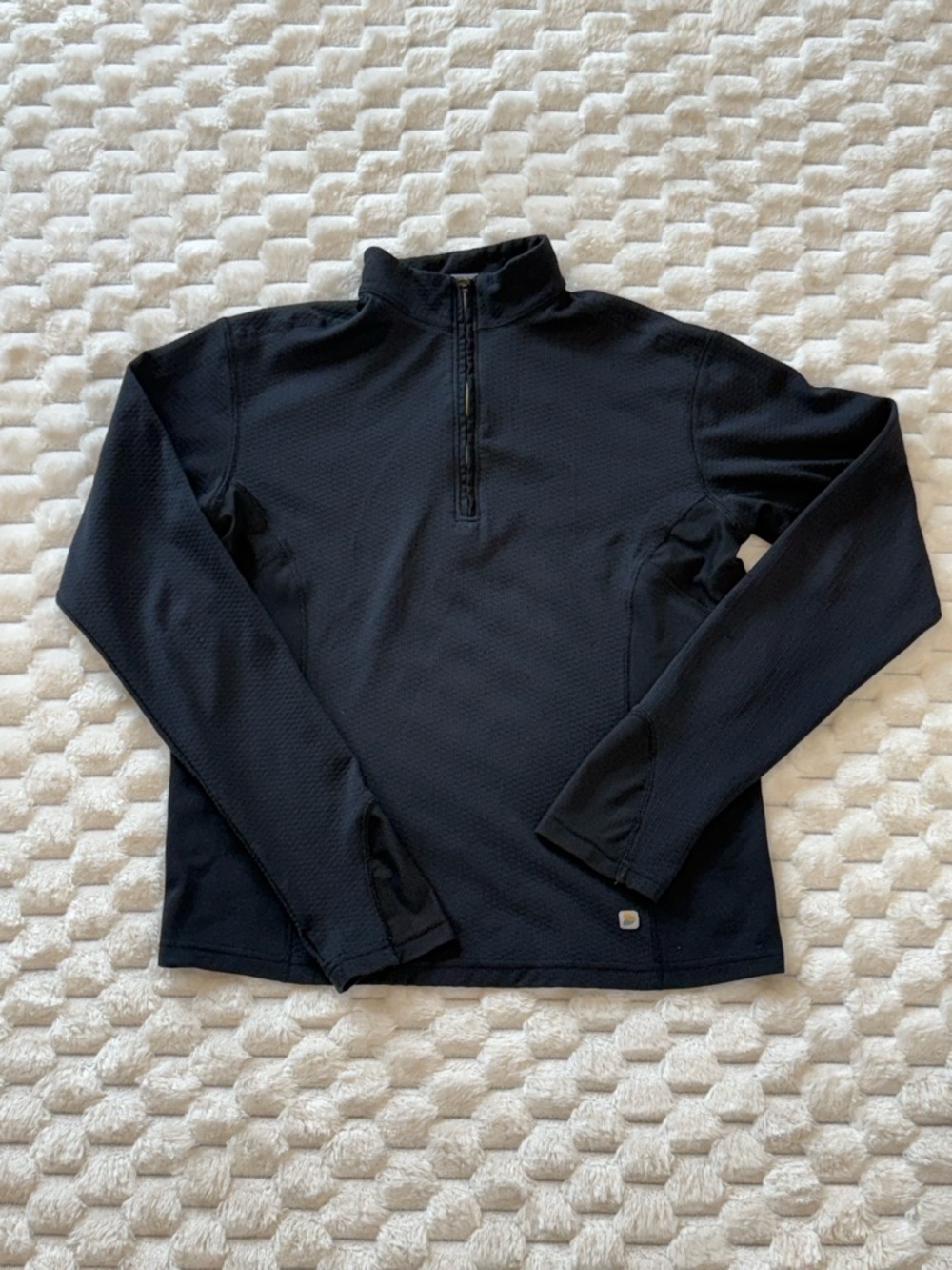 Columbia Titanium Alloy Women's 1/2 Zip Grid Fleece Base Layer - Black, Medium